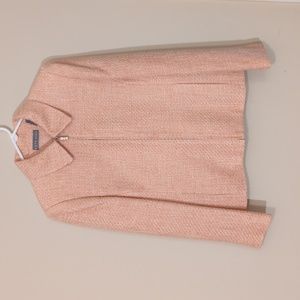 Kate Hill Tweed Blazer with Zipper